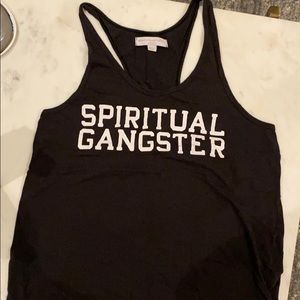 Spiritual Gangster Black Tank Top